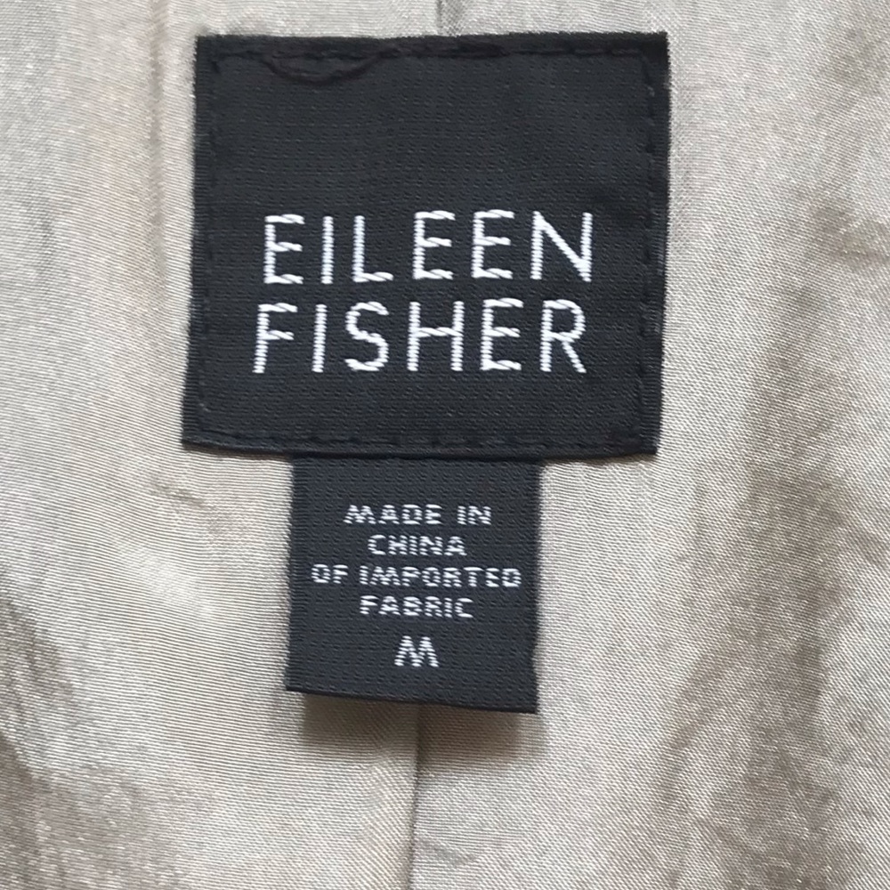 Eileen Fisher Silk Textured Open Front Blazer - Picture 7 of 11